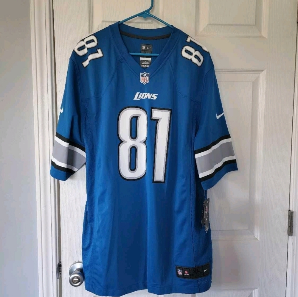 NWT 🏈 Nike NFL Detroit Lions Calvin Johnson #81 Jersey XL